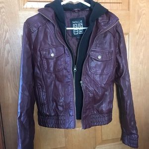 Faux leather jacket